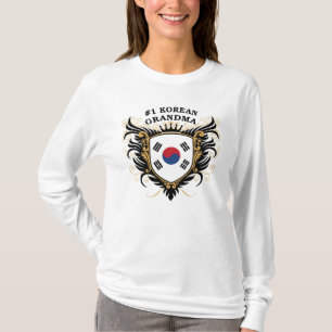 Numrera en koreansk mormor t shirt