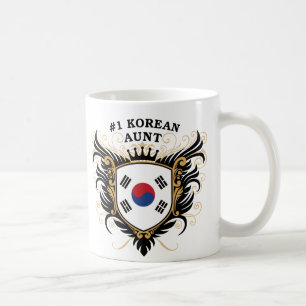 Numrera en koreansk moster kaffemugg
