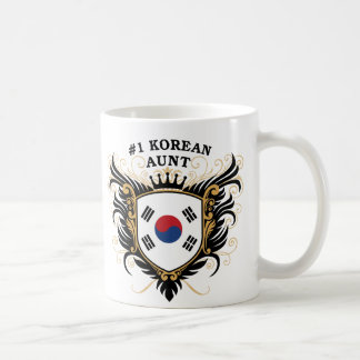 Numrera en koreansk moster kaffemugg