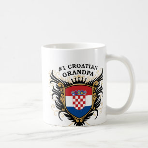 Numrera en kroatisk morfar kaffemugg