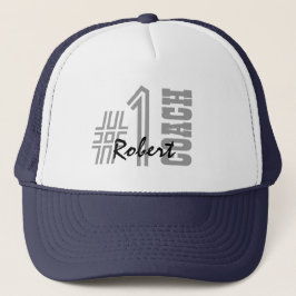 Numrera en LAGLEDARE svartvit A01 Keps