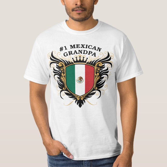 Numrera en mexicansk morfar t-shirt (Framsida)