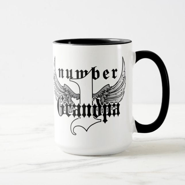 Numrera en morfarkaffemugg mugg (Höger)