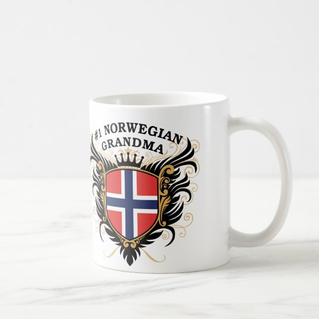 Numrera en norsk mormor kaffemugg (Höger)