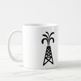 Numrera en Oilfieldpappamugg Kaffemugg