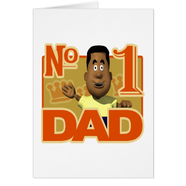 Numrera en pappa hälsningskort (Framsidan)