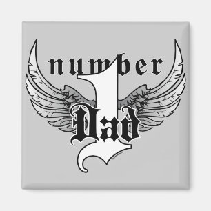 Numrera en pappamagnet magnet