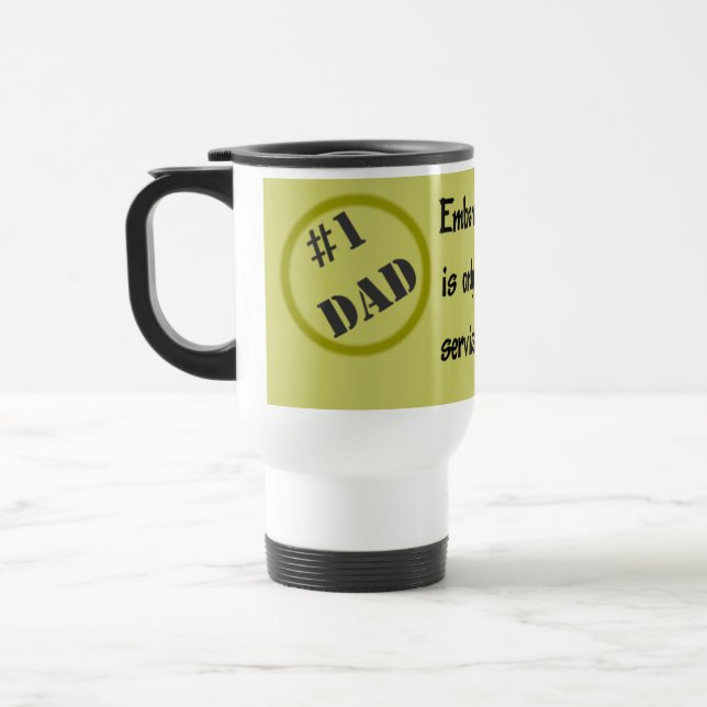 Numrera en pappatravel mug resemugg (Vänster)