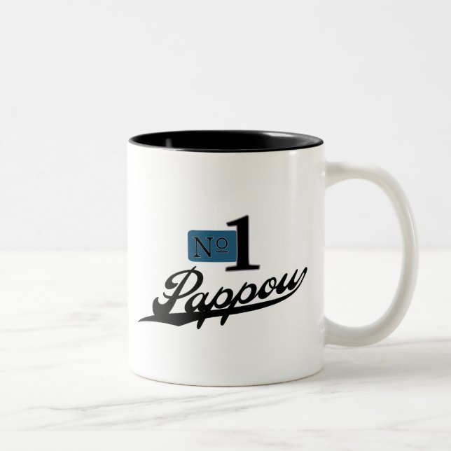 Numrera en Pappou Två-Tonad Mugg (Höger)