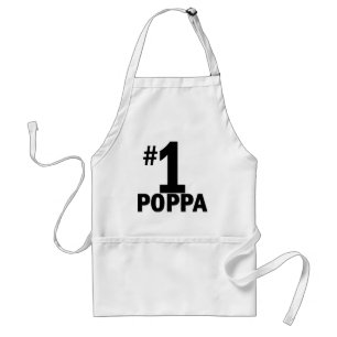 Numrera en Poppa produkter Förkläde