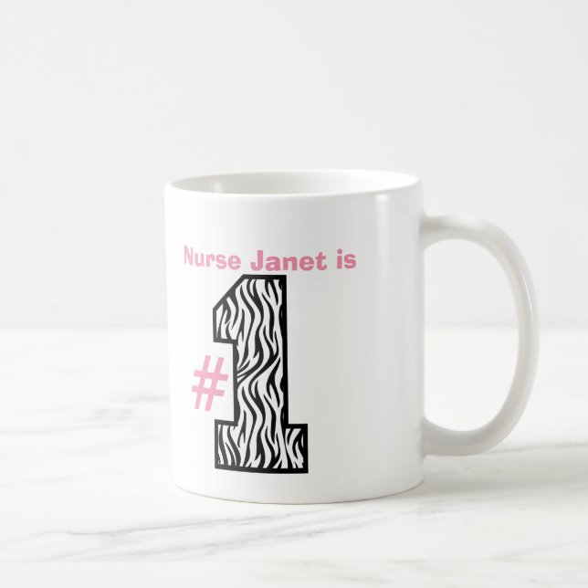 Numrera en SJUKSKÖTERSKA som stort mönstrat Kaffemugg (Höger)