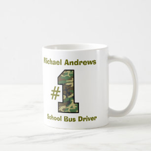Numrera en skolbusschaufför V37 Kaffemugg