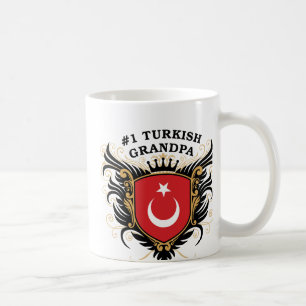 Numrera en turkisk morfar kaffemugg