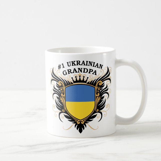 Numrera en ukrainsk morfar kaffemugg (Höger)