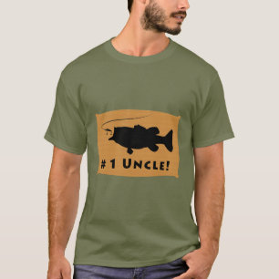 Numrera en Uncle med Largemouth bas Tee