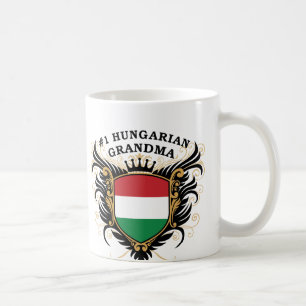 Numrera en ungersk mormor kaffemugg