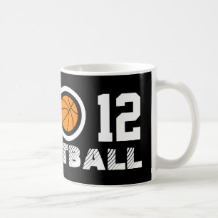 Numrera kaffemugg Personalizable för 12 basket