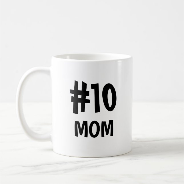 Numrera mamma 10 kaffemugg (Vänster)