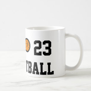 Numrera mugg Personalizable för 23 basket