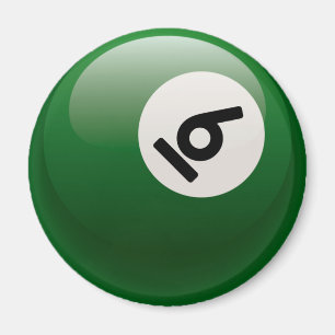 NUMRERA SEX BILJARDBOLL MAGNET