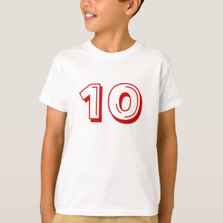Numrera skjorta 10 tröja