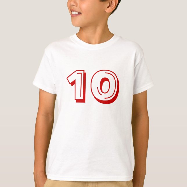 Numrera skjorta 10 tröja (Framsida)
