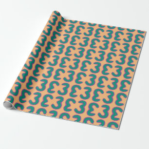 Numrera slående in papper tre presentpapper
