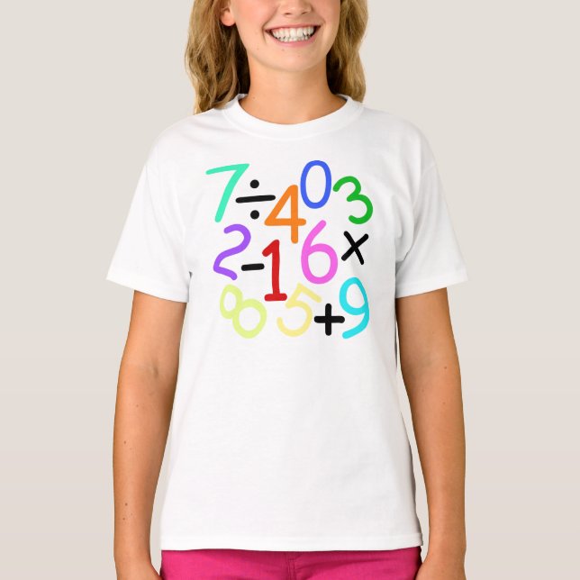 Numrera tecken t-shirt (Framsida)
