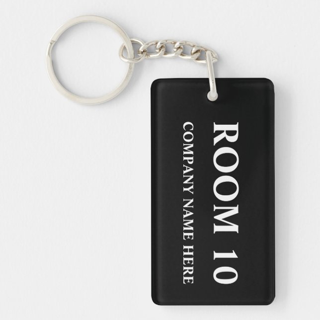 Numrerad anpassade för hotellrumkeychains | nyckelring (Framsidan)