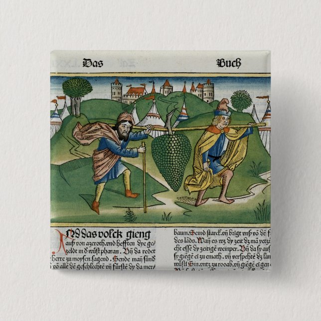 Numrerar 13 23 druvorna av Eschol, från 'Nuren Knapp (Framsida)