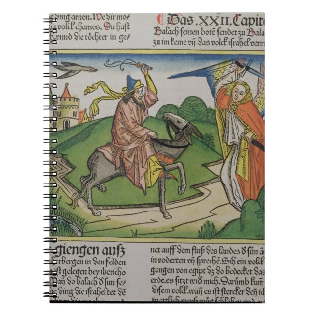 Numrerar 22 den talande röven för 20-35 Balaams, Anteckningsbok Med Spiral (Framsidan)