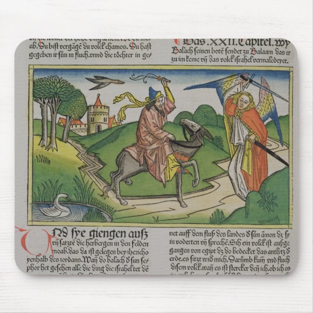 Numrerar 22 den talande röven för 20-35 Balaams, Musmatta (Framsidan)