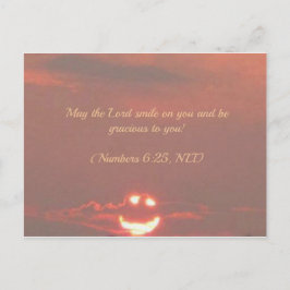 Numrerar 6:25ansikte vykort