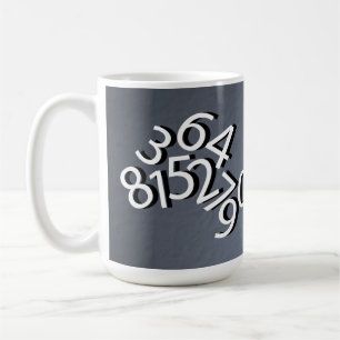 Numrerar design kaffemugg