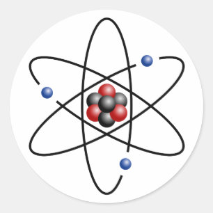 Numrerar det kemiska inslag atom- Li för Runt Klistermärke