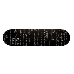 Numrerar det matematiska Skateboarddäcket Old School Skateboard Bräda 18 Cm