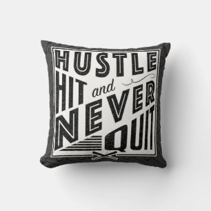 Numrerar det slå namn för baseballsoftballHustle Kudde