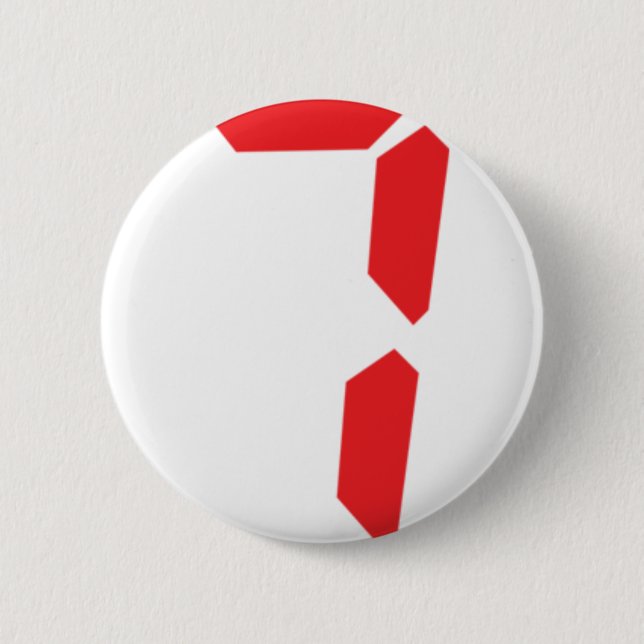 numrerar digital röd ringklocka 7 sju knapp (Framsida)