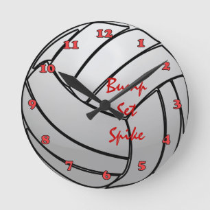 Numrerar fastställd spikevolleyboll för bula med rund klocka