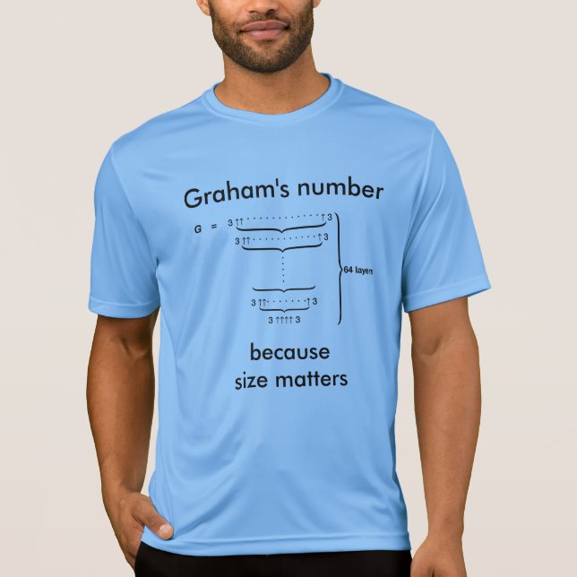 "Numrerar Grahams. därför att formatet betyder ", T-shirt (Framsida)