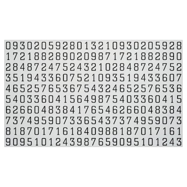 Numrerar mönster tyg (Fat Quarter)