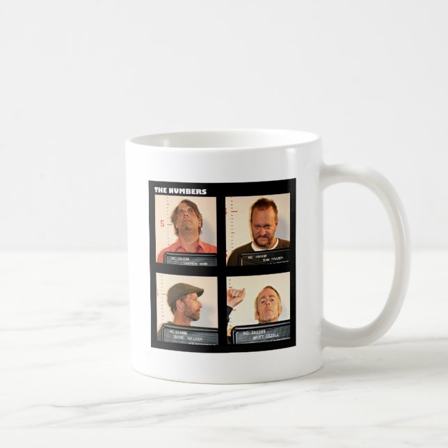 numrerar mugshoten kaffemugg (Höger)