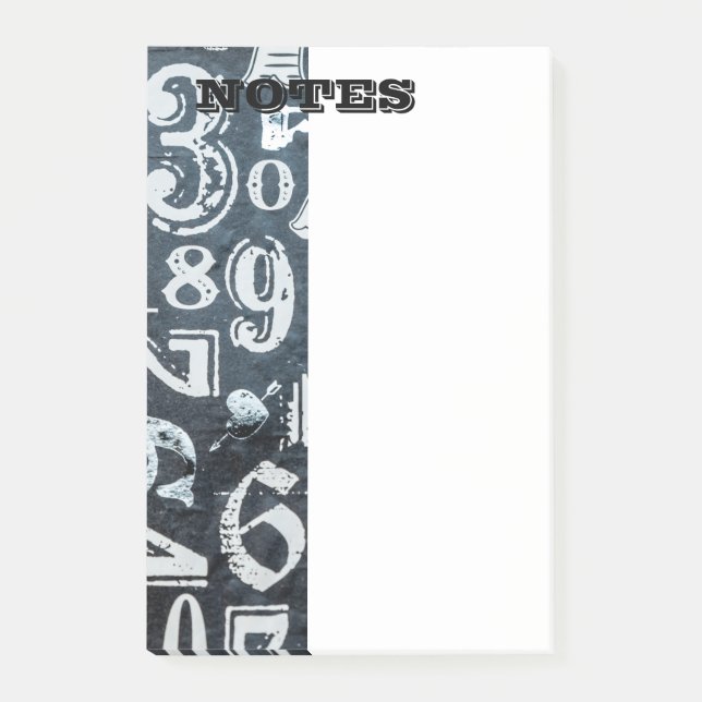 Numrerar posta- post-it block (Framsida)