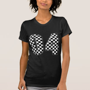 numrerar rutig auto tävla 04 tee