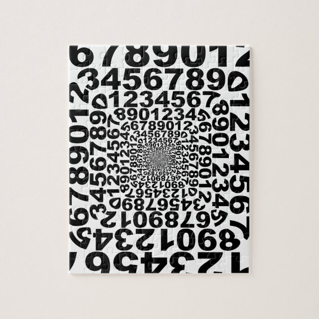 Numrerar virveln som räknar bubbelpoolen, math pussel (Vertikal)