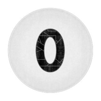 Numret noll (0) i svart