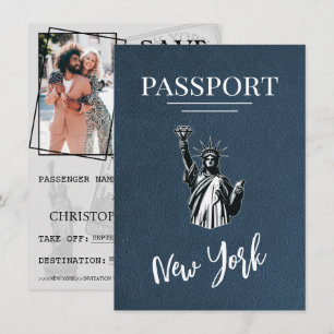 Numret på datum för sparande av det blå New York-p Spara Datumet