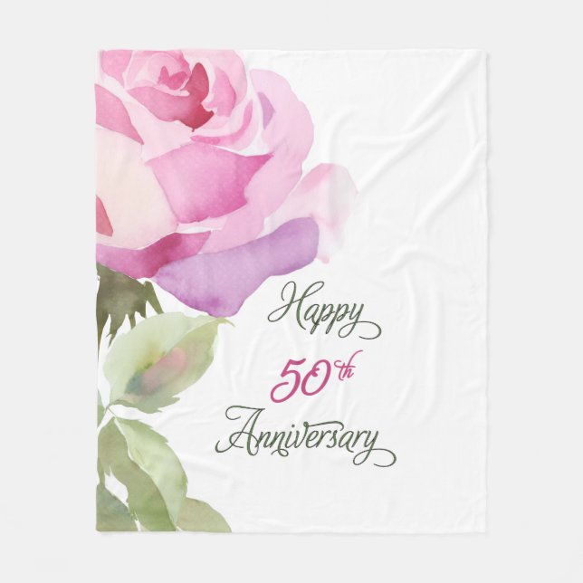 Nun 50th Anniversary Sister Catholic Jubilee Pink  Fleecefilt (Framsidan)