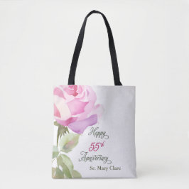 Nun 55th Anniversary Jubileum Anpassat Namn Rosa R Tygkasse