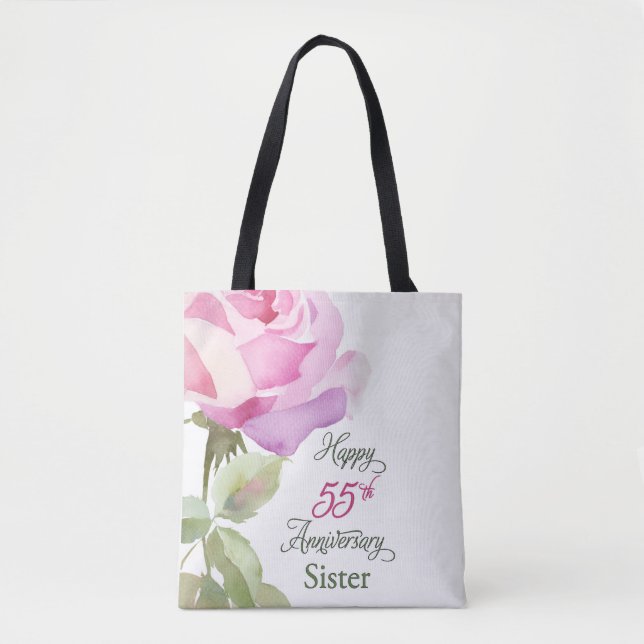 Nun 55th Anniversary Sister Catholic Jubilee Pink  Tygkasse (Framsida)